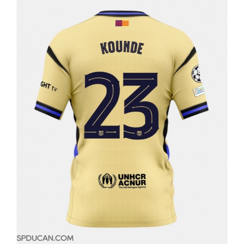 Muški Nogometni Dres Barcelona Jules Kounde #23 Gostujuci 2025-26 Kratak Rukav
